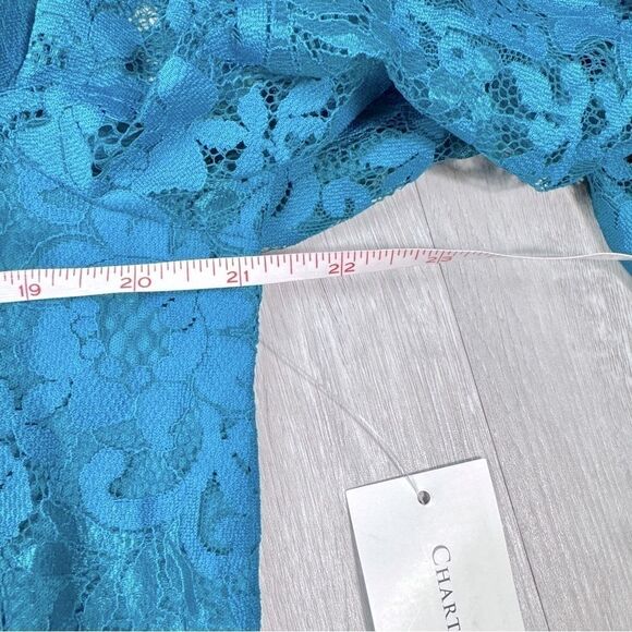 Blue Lace Top L - Picture 4 of 7
